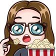 EvePopcorn custom emote from Fireflies Empire