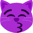 Purple_Cat_Kissing Discord Emoji
