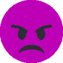 Purple Angry Discord Emoji