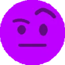 Purple_Eyebrow_raise Discord Emoji