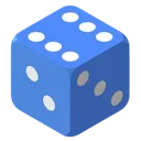 1_0DiceBlue Discord Emoji