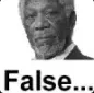 false