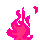 pink_fire animated GIF emoji | →﹐ ⛩ ﹒ Bazinga!!!﹒⟢