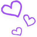 2775purpletriplehearts