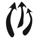UpCrib3xArrowBlack Discord emoji