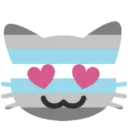 DemiboyCatHeartEyes