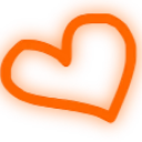 orange_neon_heart Discord Emoji