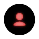 Neon Red Member Discord Emoji