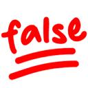 false