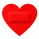 9359redheartbandage Discord Emoji