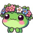flowerfrog_p2u Discord emoji