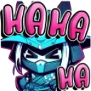 BlueSamurai_Hahaha Discord Emoji