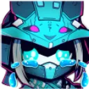 BlueSamurai_Cry Discord Emoji