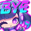 PurpleDJ_Bye Discord Emoji