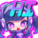 PurpleDJ_Hi Discord Emoji