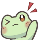 MintFrogWaving Discord Emoji