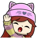 animegirlwave Discord Emoji