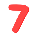 8126pastelrednumberseven Discord Emoji