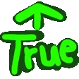 true