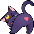 BlackCatBootyHeart112 Discord Emoji