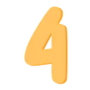 4287pastelorangenumberfour Discord Emoji