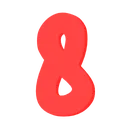 pastelred_number_eight Discord Emoji