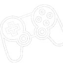 stilizied_white_controler Discord Emoji