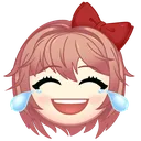 SayoriLaughCrying_320 Discord Emoji