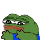 Pepe Sad Hug Discord Emoji