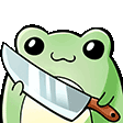 Frog Knife frogknife Discord Emoji