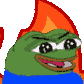 PepeFire animated Discord emote - Vaporents