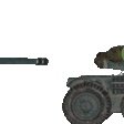 Pepe the Frog with a goofy expression mounted on top of a military tank.