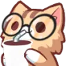 cat_nerd_sip Discord Emoji