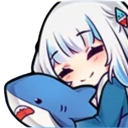 cuddleGura Discord emoji