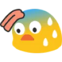 Blob Sweating Discord Emoji