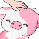 HeadpatStrawberryCowTheJadePlant Discord Emoji