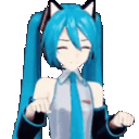 v_mikunekohappy animated Discord emote - INFERNO