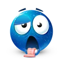 8595exhaustedblueguy Discord Emoji
