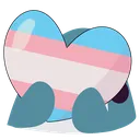 BlobhajTransPrideHeart