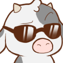 CowCool custom emote from Botanical Gardens