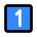 blue_one Discord Emoji