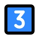 blue_three Discord Emoji