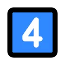 blue_four Discord Emoji