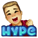 Steve_HYPE Discord sticker from SteveTadGaming