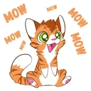orange_cat_mow_mow_mow Discord Emoji