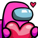 AmongUs_PinkHeart Discord Emoji