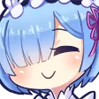 Rem Smile Discord Emoji