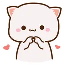 embarrassedmochipeachcat512x512 Discord Emoji