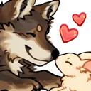 4r_noseboopwolfandbunny