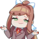 Monika_shrug Monika_shrug